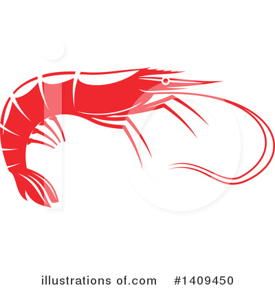 Royalty-Free (RF) Shrimp Clipart Illustration by Vector Tradition SM - Stock Sample #1409450