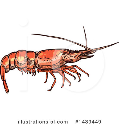 Prawn Clipart #1439449 by Vector Tradition SM