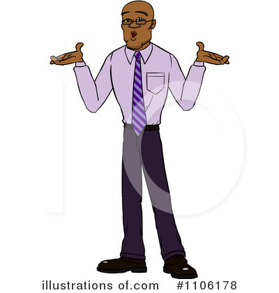 Royalty-Free (RF) Shrugging Clipart Illustration by Cartoon Solutions - Stock Sample #1106178