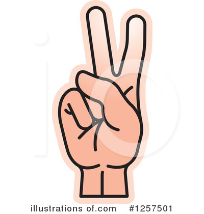 Royalty-Free (RF) Sign Language Clipart Illustration by Lal Perera - Stock Sample #1257501