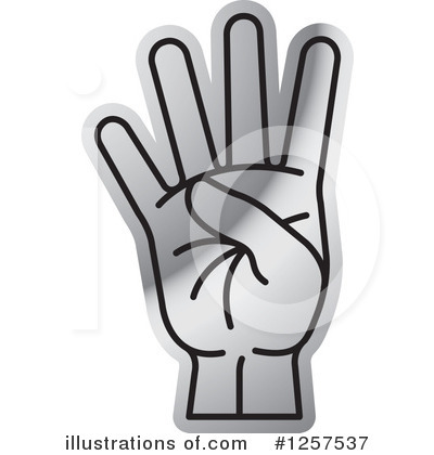 Royalty-Free (RF) Sign Language Clipart Illustration by Lal Perera - Stock Sample #1257537