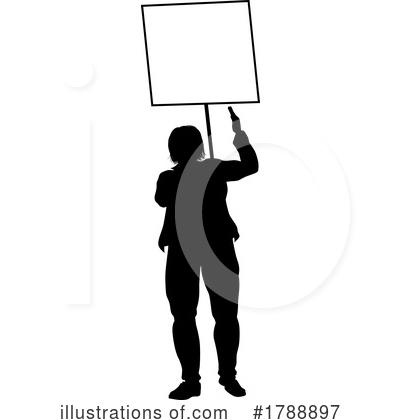 Royalty-Free (RF) Silhouette Clipart Illustration by AtStockIllustration - Stock Sample #1788897