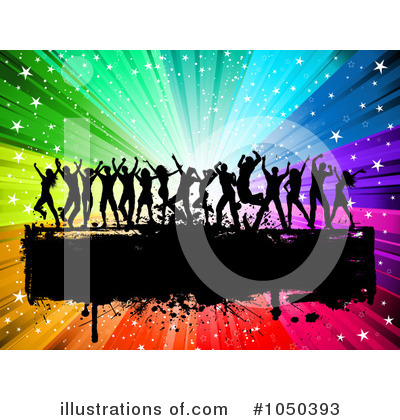 Silhouetted Dancers Clipart #1050393 by KJ Pargeter