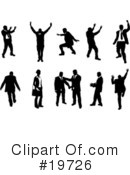 Silhouettes Clipart #19726 by AtStockIllustration