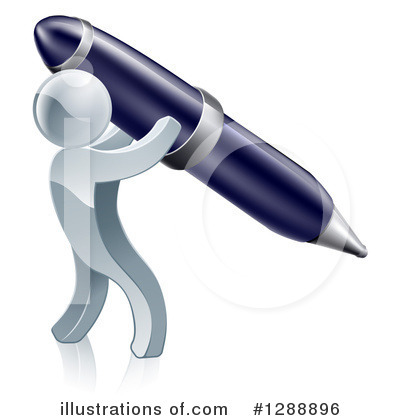 Pens Clipart #1288896 by AtStockIllustration