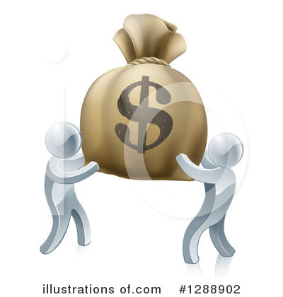 Money Bag Clipart #1288902 by AtStockIllustration