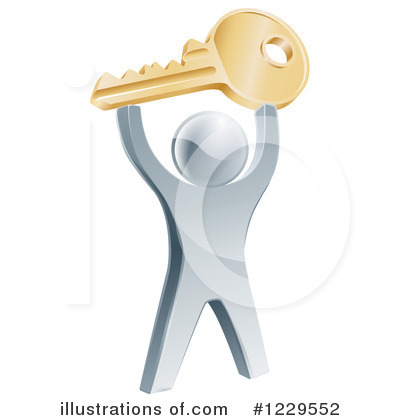 House Key Clipart #1229552 by AtStockIllustration