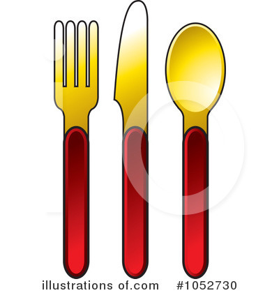 Silverware Clipart #1052730 by Lal Perera
