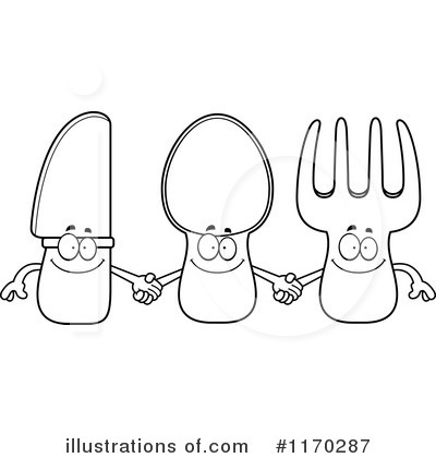 Silverware Clipart #1170287 by Cory Thoman