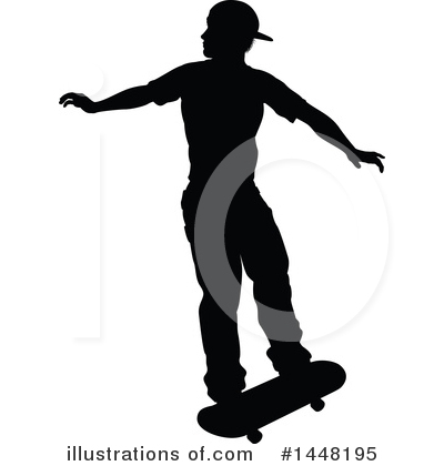 Royalty-Free (RF) Skateboarding Clipart Illustration by AtStockIllustration - Stock Sample #1448195