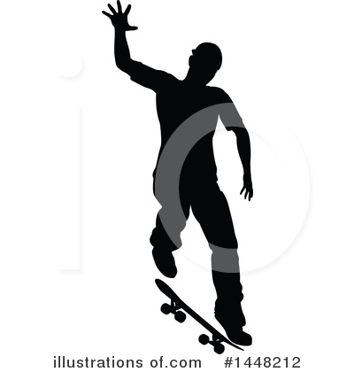 Royalty-Free (RF) Skateboarding Clipart Illustration by AtStockIllustration - Stock Sample #1448212