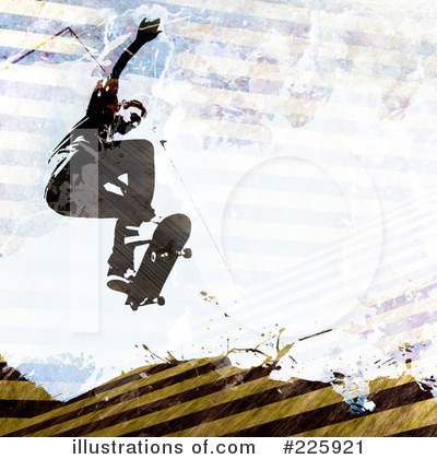 Royalty-Free (RF) Skateboarding Clipart Illustration by Arena Creative - Stock Sample #225921