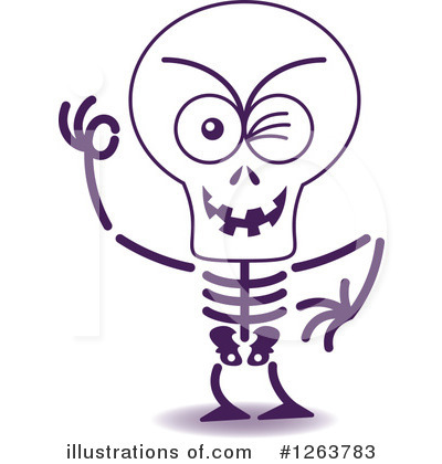 Royalty-Free (RF) Skeleton Clipart Illustration by Zooco - Stock Sample #1263783