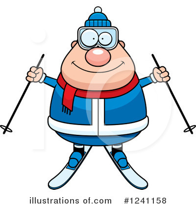 Royalty-Free (RF) Skier Clipart Illustration by Cory Thoman - Stock Sample #1241158