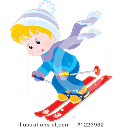 Royalty-Free (RF) Skiing Clipart Illustration by Alex Bannykh - Stock Sample #1223932