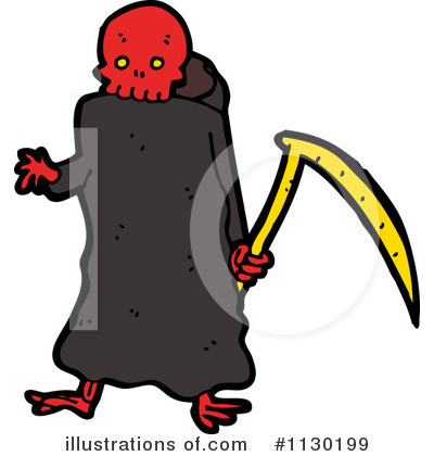 Grim Reaper Clipart #1130199 by lineartestpilot