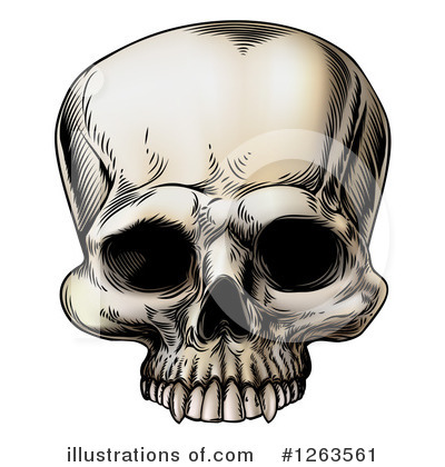 Skull Clipart #1263561 by AtStockIllustration