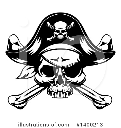 Jolly Roger Clipart #1400213 by AtStockIllustration
