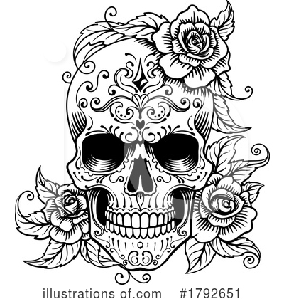 Day Of The Dead Clipart #1792651 by AtStockIllustration