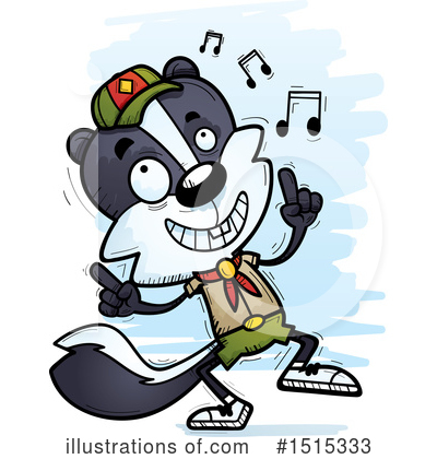 Skunk Clipart #1515333 by Cory Thoman