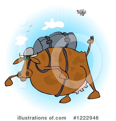 Royalty-Free (RF) Skydiving Clipart Illustration by djart - Stock Sample #1222946