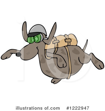 Royalty-Free (RF) Skydiving Clipart Illustration by djart - Stock Sample #1222947