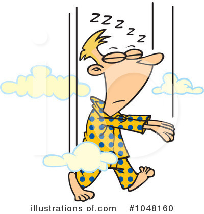 Royalty-Free (RF) Sleeping Clipart Illustration by toonaday - Stock Sample #1048160