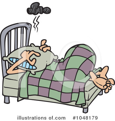 Royalty-Free (RF) Sleeping Clipart Illustration by toonaday - Stock Sample #1048179