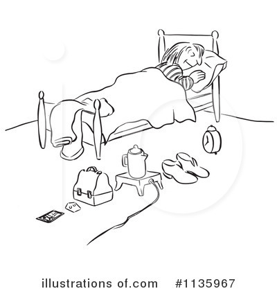 Royalty-Free (RF) Sleeping Clipart Illustration by Picsburg - Stock Sample #1135967