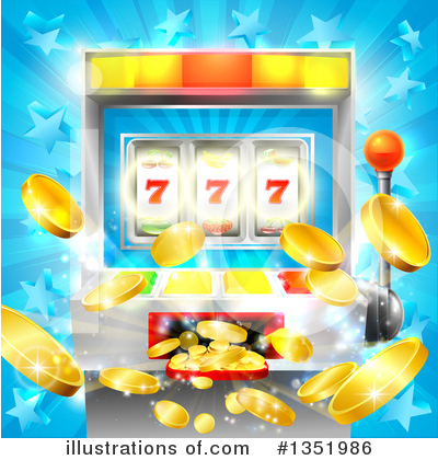 Royalty-Free (RF) Slot Machine Clipart Illustration by AtStockIllustration - Stock Sample #1351986