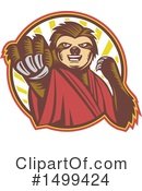 Sloth Clipart #1499424 by patrimonio