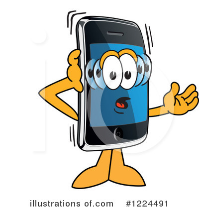 Smart Phone Clipart #1224491 by Mascot Junction