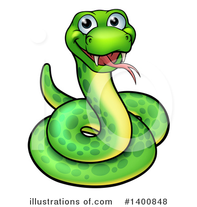Royalty-Free (RF) Snake Clipart Illustration by AtStockIllustration - Stock Sample #1400848