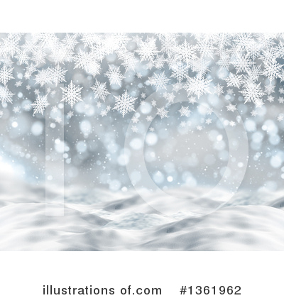 Winter Background Clipart #1361962 by KJ Pargeter