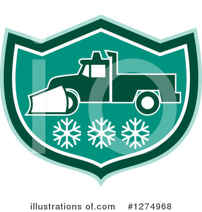 Royalty-Free (RF) Snow Plow Clipart Illustration by patrimonio - Stock Sample #1274968