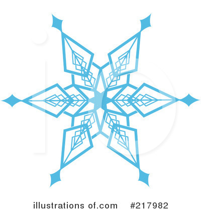 Snowflake Clipart #217982 - Illustration by KJ Pargeter