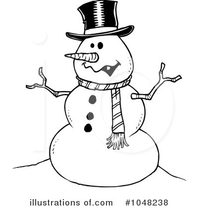 Snowman Clipart #1048238 by toonaday