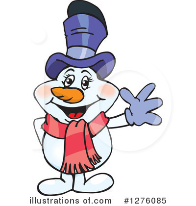 Snowman Clipart #1276085 - Illustration by Dennis Holmes Designs