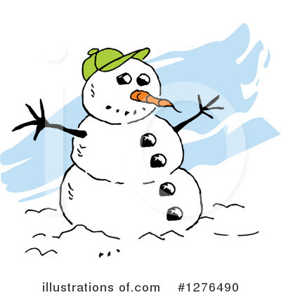 Snowman Clipart #1276490 by Johnny Sajem