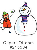 Snowman Clipart #216504 by Prawny