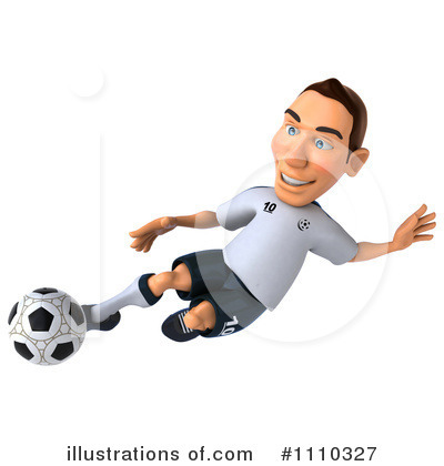 German Soccer Player Clipart #1151073 - Illustration by Julos