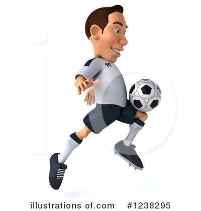 German Soccer Player Clipart #1151073 - Illustration by Julos