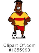 Soccer Player Clipart #1355993 by Vector Tradition SM