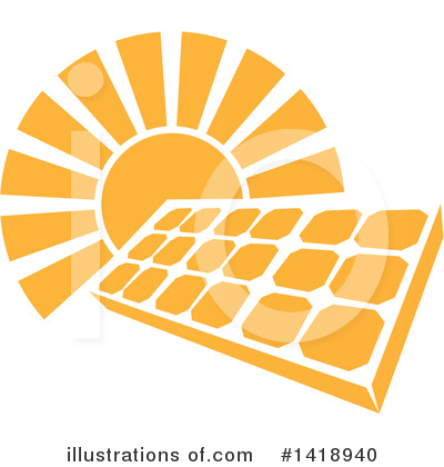 Solar Panels Clipart #1418940 by AtStockIllustration