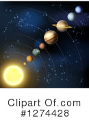 Solar System Clipart #1274428 by AtStockIllustration