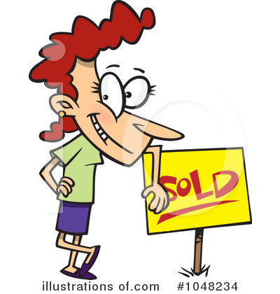 Royalty-Free (RF) Sold Clipart Illustration by toonaday - Stock Sample #1048234