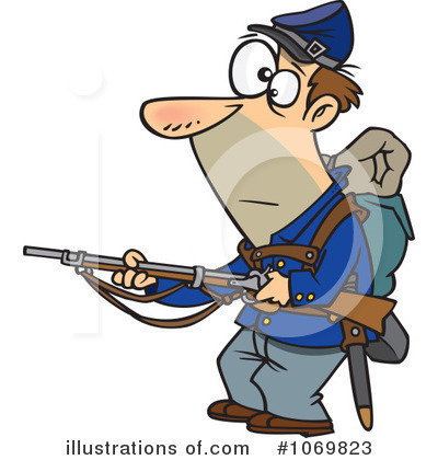 Royalty-Free (RF) Soldier Clipart Illustration by toonaday - Stock Sample #1069823