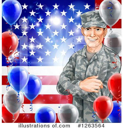 Veteran Clipart #1263564 by AtStockIllustration