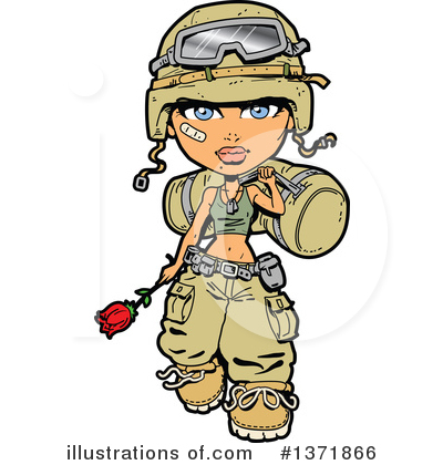 Rose Clipart #1371866 by Clip Art Mascots