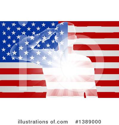American Flag Clipart #1389000 by AtStockIllustration